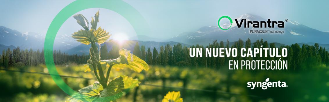 Banner con paisaje verde y texto “Virantra, un nuevo capítulo en producción”
